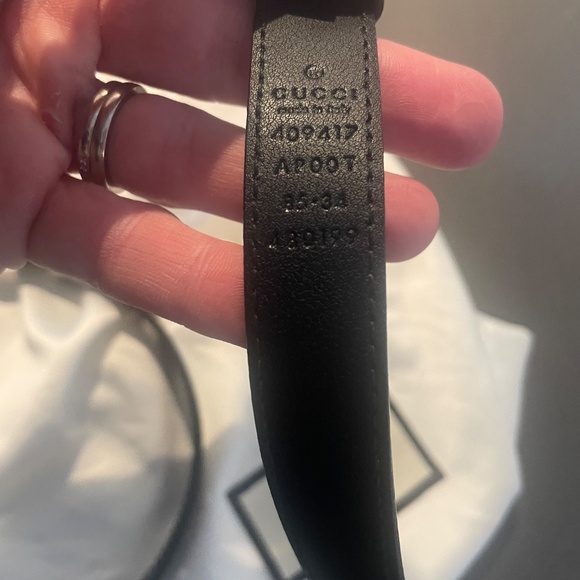 Gucci Marmont Belt- Thin. Gold GG, black leather- 85. mint condition. - Picture 3 of 3